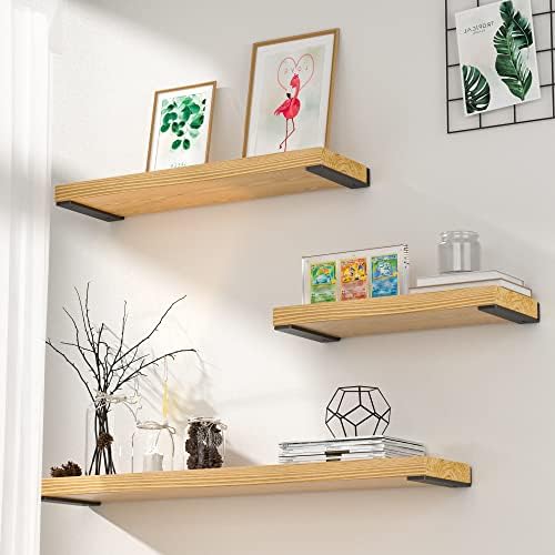 Sturdy Heavy Duty Shelf Bracket 8-Inch Set of 4, Perfect for Floating Shelves, Made from 1/5" Thick Metal in Matte Black