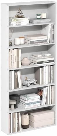 6-Tier Cube Storage Organizer Bookshelf, Bookcase with Open Shelf, Book Shelf, 7 x 24 x 53, for Bedroom, Home Office, Li