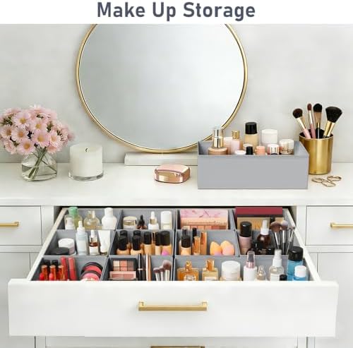 DIMJ Drawer Organizer Clothes Storage - 21 Pack Baby Dresser Organizer for Nursery Closet Organization, Fabric Drawer Or