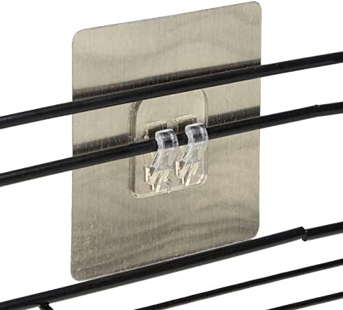Relaxdays Corner Shelf Kitchen for Gluing, Storage, Spices & Herbs, Wall Shelf H x W x D 5.5 x 26 x 26 cm, Iron, Black