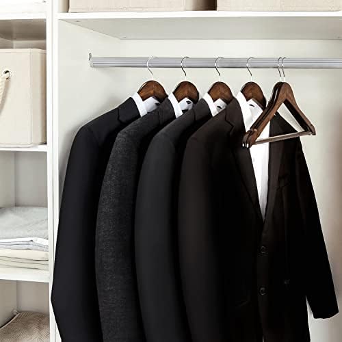 TOPIA HANGER Wooden Coat Hangers 30 Pack - Vintage Wood Suit Hangers