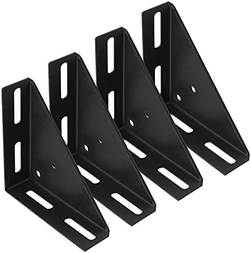 4 Pack Corner Brace Brackets,7" x 7",Triangle Shelf Bracket,1/8" Thick