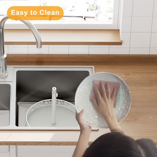 2 Tier Lazy Susan Organizer Turntable, 12 Inch, White