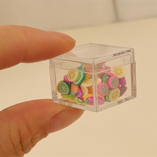 Small Clear Box Acrylic Boxes with Lids Plastic Square Cube 12 Pieces Small Storage Containers for Candy Pill and Tiny J