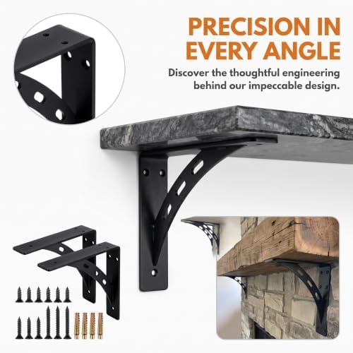 2-Pack Countertop Support Brackets 12"x10"x2"