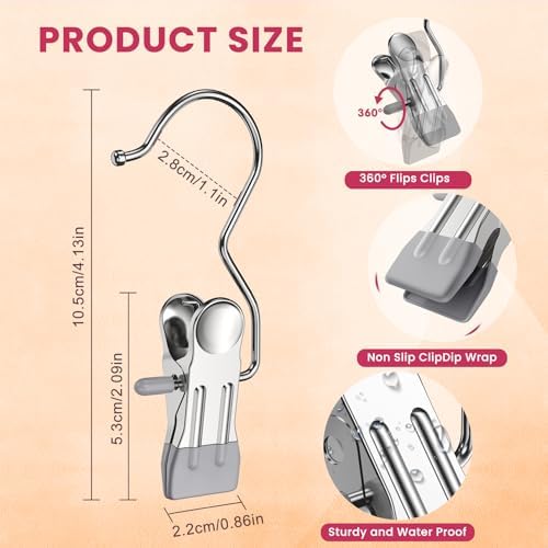 50 Pack Pants Hangers with Clips,Legging & Jean Hangers for Closet Hanging