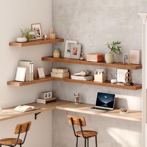 HOOBRO 70.9" Floating Shelves for Wall, Set of 2 Wall Mounted Shelf