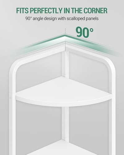 Hzuaneri Corner Shelf Stand Corner Bookshelf Standing Shelf Plant Shelf
