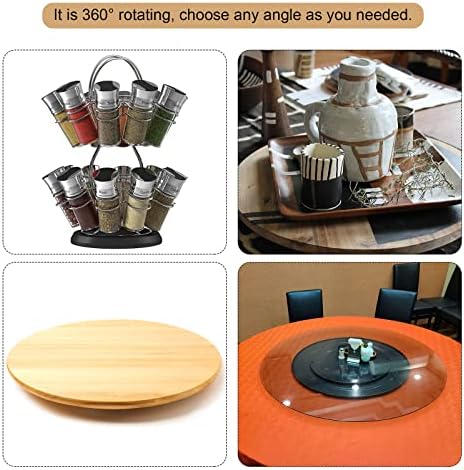 MECCANIXITY 7inch Rotating Swivel Stand with Steel Ball Bearings Lazy Susan Base Turntable for Kitchen Corner Cabinets,