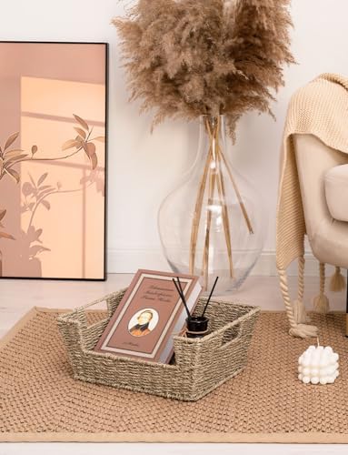 StorageWorks Pantry Baskets for Organizing, Storage Baskets, Seagrass