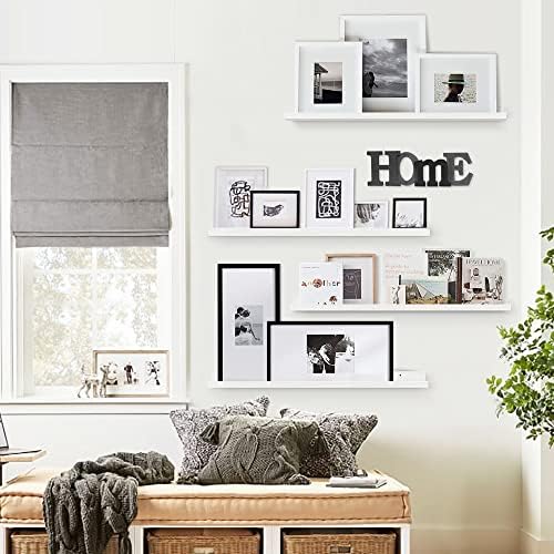 Forbena 36 Inch Floating Shelves for Wall 4-Pack, Large Nursery Book Shelves Bookshelf for Kids Bedroom, Long Picture Le