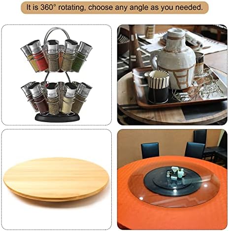 MECCANIXITY 7inch Rotating Swivel Stand with Steel Ball Bearings Lazy Susan Base Turntable for Kitchen Corner Cabinets,