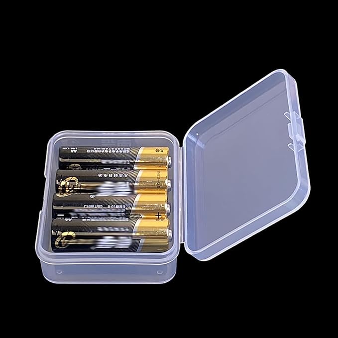 12 Pack Rectangle Small Plastic Containers (2.84 x 2.21 x 0.95 Inch), Small Plastic Containers, Mini Bead Organizer for items, Crafts, Beads, Coins, Jewelry and Business Cards