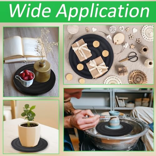 8 inch Turntable Rotating Caster Spinner Non Skid Lazy Susan Heavy Duty 360˚ Rotating Swivel Stand for Model Base/Potted
