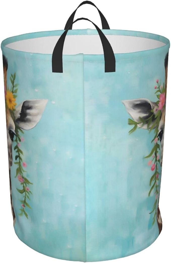 Graffe Laundry Basket,Laundry Hamper,Collapsible Storage Bin, Oxford Fabric Clothes Baskets,Nursery Hamper For Home,Office,Dorm,Gift Basket