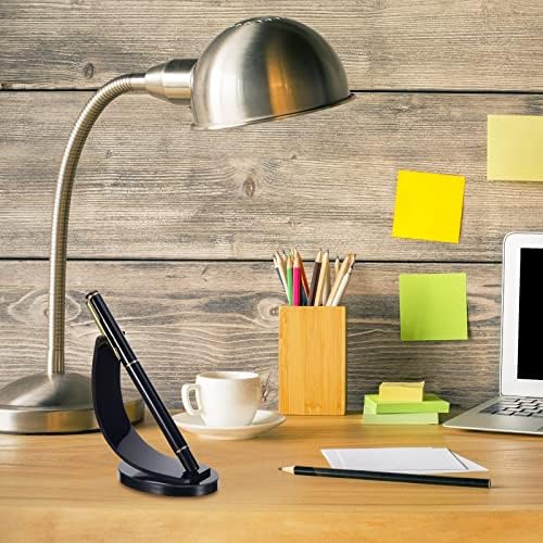 Spakon 2 Pcs Acrylic Pen Display Stand Holder for Desk, Black