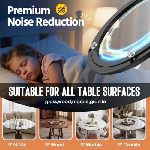 Lazy Susan Hardware 12" Heavy Duty Black Turntable Bearing Swivel Base Kit