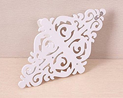 White Creative Wall Decoration Shelf Carved Decorative Frame Clapboard Shelf Bracket