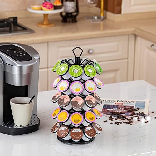 K-Cup Storage Coffee Capsules Pod Holder Carousel Capsule Display Storage for k-cup(45 pods-5 tiers)