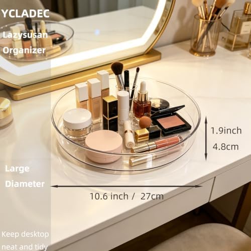 4 Pack Lazy Susan 10.6" Turntable Organizer Pantry Cabinet