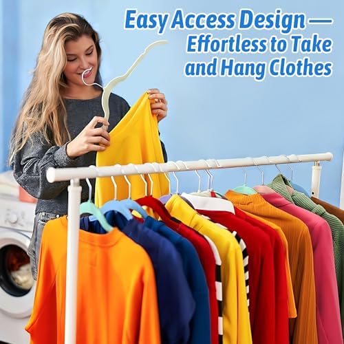 Sishynio Velvet Hangers 30 Pack, Non-Slip Slim Felt Hangers Colorful
