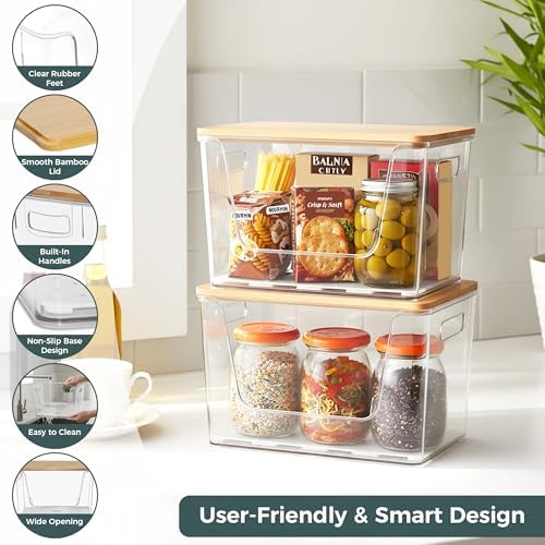 2 Set Pantry organizers and Storage,Trash Bag Holder Under sink Organizer for 4-13 Gal Bags,Trash Bag Dispenser with Bam