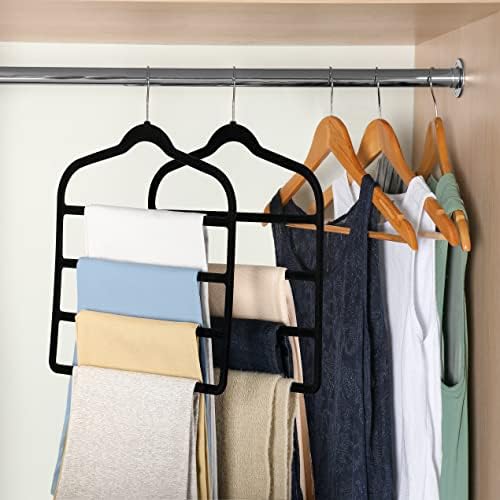 Velvet Pant Clothes Hanger Space Saving Non Slip Hanger Jean Slack Hangers