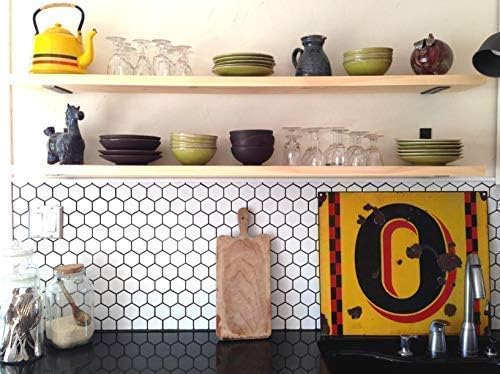 Shelf Brackets 8 Inches, Heavy Duty Industrial Forged Steel Iron Rustic Floating Shelf Bracket, J L Angle Wall Brackets