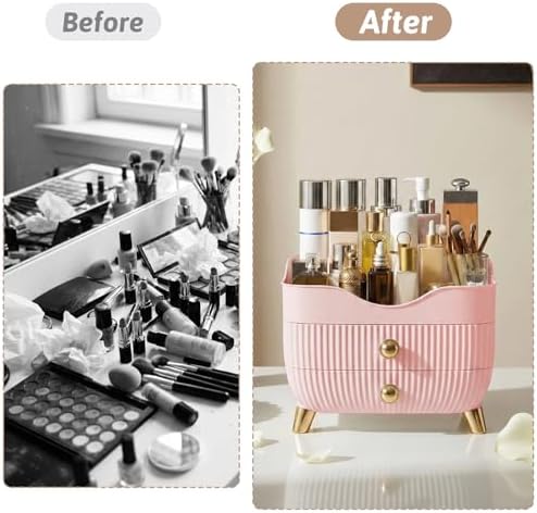 Makeup Organizer Countertop, Large Capacity Skincare Organizer for Vanity