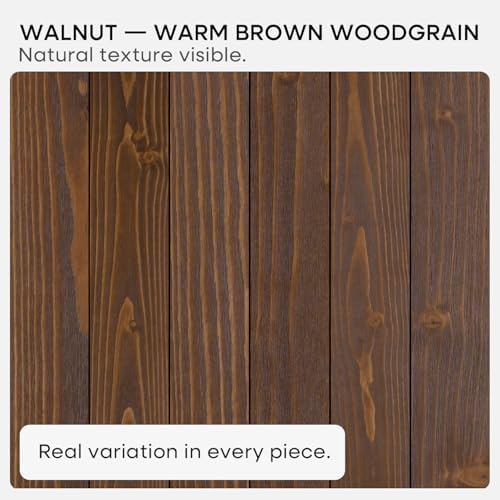 Homeforia 20 Inch Floating Shelves, High-End Solid Pine Wood, Set of 4