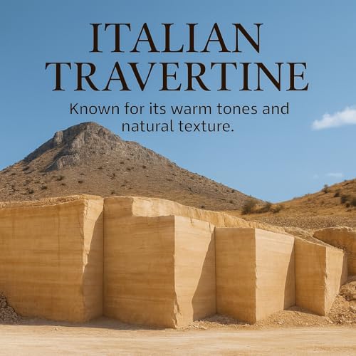Travertine Stone Tray, Elegant Decorative Natural Marble Tray for Vanity, Bathroom, Kitchen and Home Decor, Pure Natural