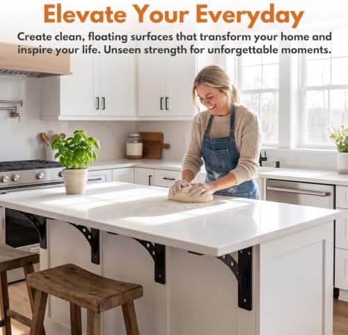 2-Pack Countertop Support Brackets 9"x8"x2"