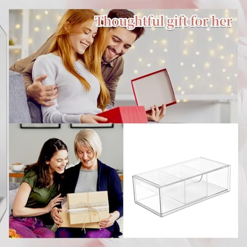 Hair Accessories Organizer for Girls, Clear Acrylic Hair Tie Organizer, or Headband, bows,Cute Small Stackable Storage D