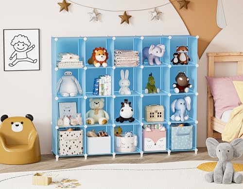 Portable Closet 6 Cube Closet Organizer and Storage Shelf Bookcase with Metal Hammer, Organizer Cabinet for Kids, Bedroo