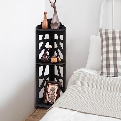 J JINXIAMU Corner Shelves,Corner Shelf Stand Waterproof Great for Bathroom Storage Tight Space,Small Shelf Stand Fit for