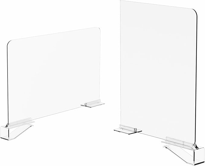 Yieach Adjustable Height Clear Shelf Dividers,10 Pack Acrylic Closet Shelf Dividers for Organization,11.1 Inch Tall Vertical Plastic Shelf Separators for Towel,Sweater,Towel Organizers and Bookshelf