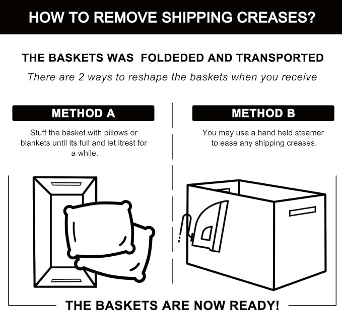 OIAHOMY Extra Large Blanket Basket, 95L Cotton Rope Woven Laundry Basket, Toy Bin for Baby Room, Container for Blanket Storage in Living Room, 24''×17''×14'', Brown & White