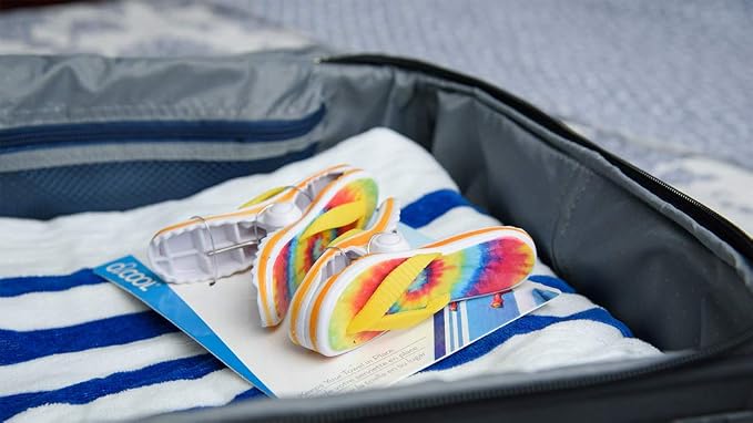 O2COOL BocaClips Beach Towel Clips Patio Pool Tie Dye Flip Flop 2pk | Yes