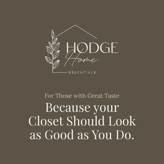 Wooden Clothes Hangers 10 Pack, Natural Wood Coat Hangers, Non-Slip Shoulder Grooves & Notches, 360° Swivel Chrome Hook, Space-Saving for Suits & Jackets, Closet Organizer - Hodge Home Essentials