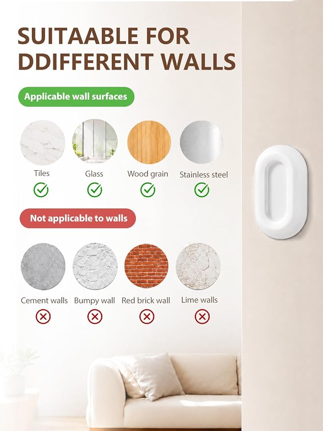 Magnetic Remote Control Holder Wall Mount, 5 Pack-White | Drill-Free Self-Adhesive Silicone Organizer for TV, AC, Fan, RV ,Bed, Couch & Table Storage Caddy Accessories