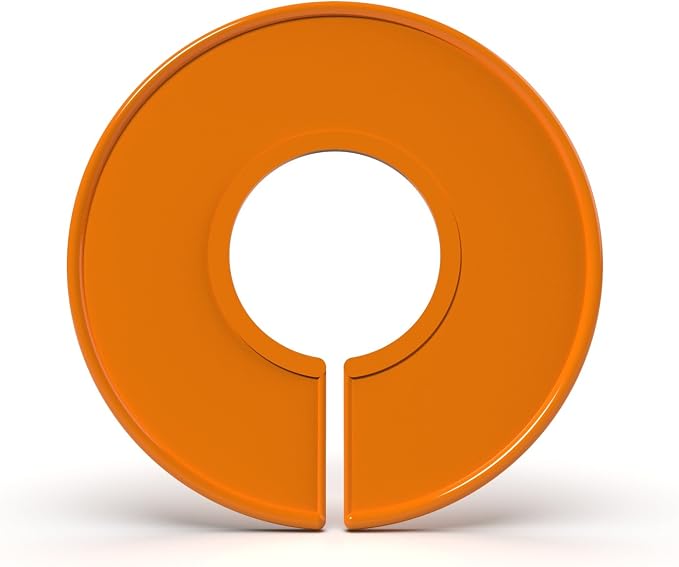 Clothes Size Dividers, Clothing Rack Size Dividers Blank (10, Orange)