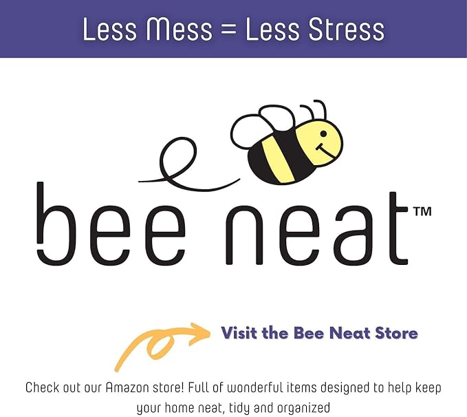 Bee Neat Closet Acrylic Shelf Dividers, Closet Organizer, 2 Pack, 8", 11 ⅝" | Clear Acrylic Shelf Dividers for Organizing Closet Clothes, Towels, Sweaters, Purses & Books.