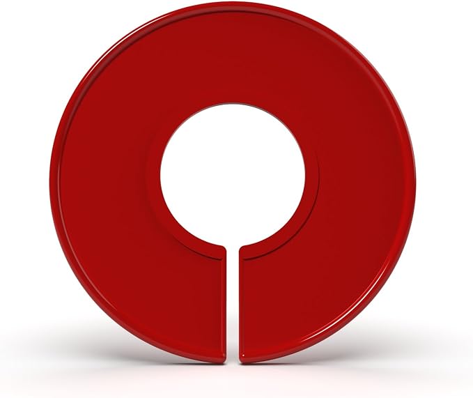 Clothes Size Dividers, Clothing Rack Size Dividers Blank - (10, Red)
