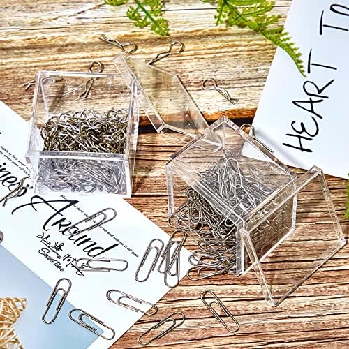 Blulu 8 Pcs Clear Acrylic Box with Lid, 2.2 x 2.2 x 1.8 Inch, Classic Style