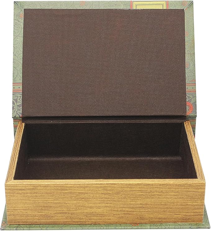 PACOLO Decorative Book Boxes, Faux Wood cover Storage for Hidden Jewelry, Money, and Cash (Jane Eyre)