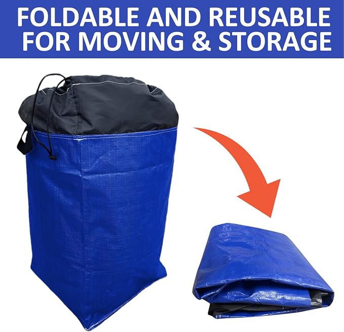 66 Gallon Moving Bags Heavy Duty Extra Large, XL Heavy Duty Extra Large Moving Bags, Storage Totes Packing Moving Boxes Supplies for College