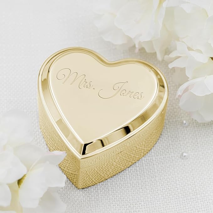Cherished Moments Personalized Bride Jewelry Box, Heart Keepsake