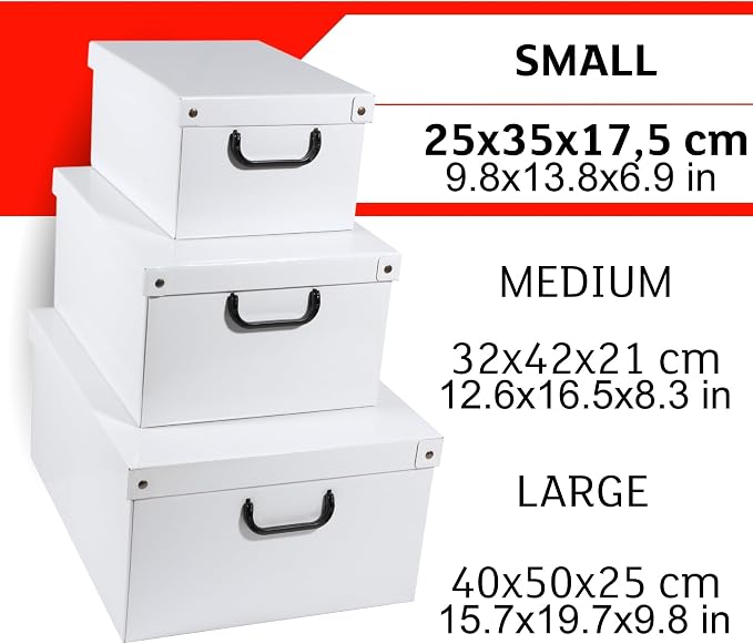 Lavatelli: Storage Box: Small - Peony - Lid & Side Handles, Decorative Cardboard Organizer, Stacks-Folds, Home-Clothes-Linen-Office, 13.8 x 9.8 x 6.9 | Floral Closet Organizer Box & Bedroom Garment Container – 25x35x17.5 cm