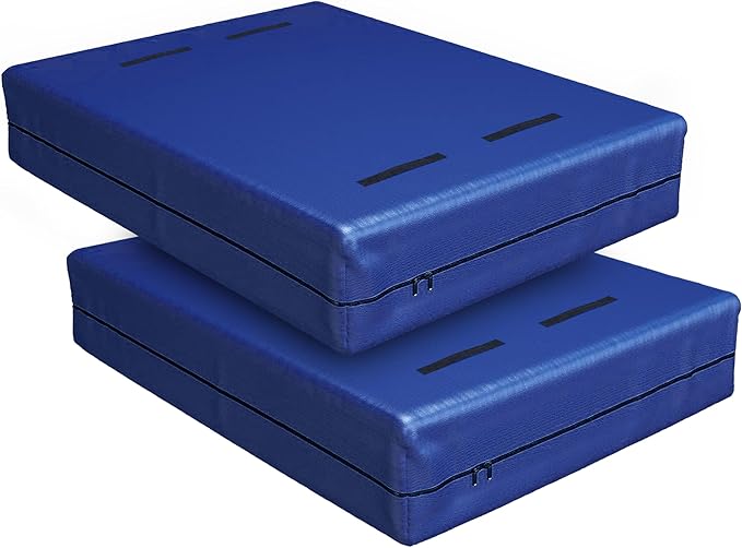 Cosy Family Mattress Bags for Moving with 8 Handles - 170GSM Extra-Thick Mattress Bag for Moving Supplies - Reusable Mattress Cover Protector Storage with Zipper, Blue, Full XL-(Pack of 2)