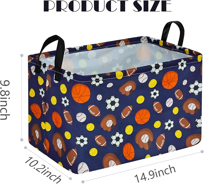 MAIZMZ Kids Hamper Storage Bins Organizer Toy Box Laundry Basket Large Canvas Collapsible Chest for Home/Dorm/Kitchen/Pet/Office/Closet/Shelf/Gift Baskets